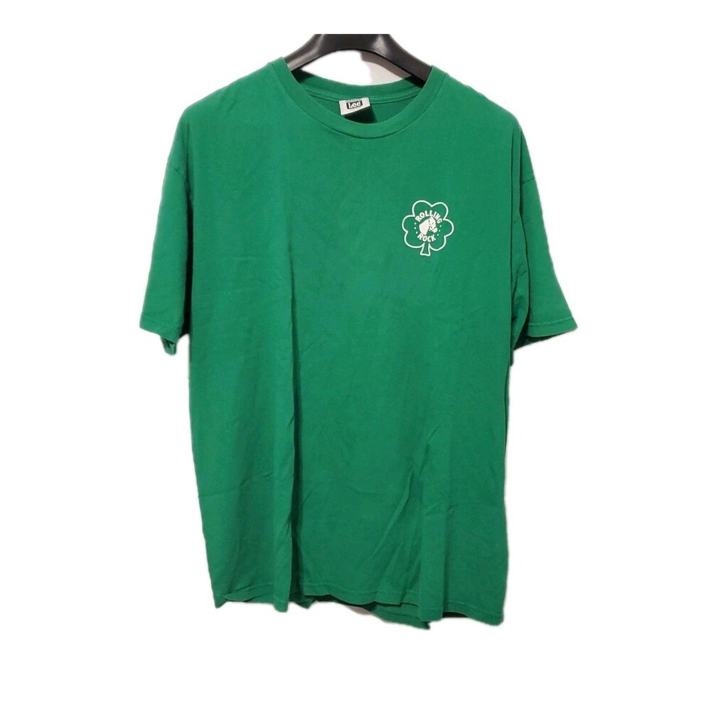 Vintage Rolling Rock St Patrick's Day Green Tee XL Craft Beer Brewery Swag